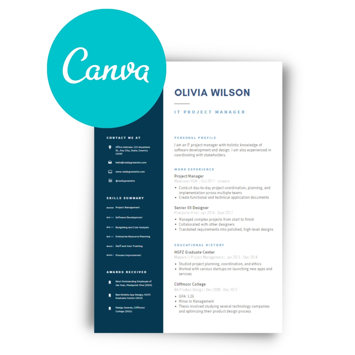 Detail Cv Canva Template Nomer 10