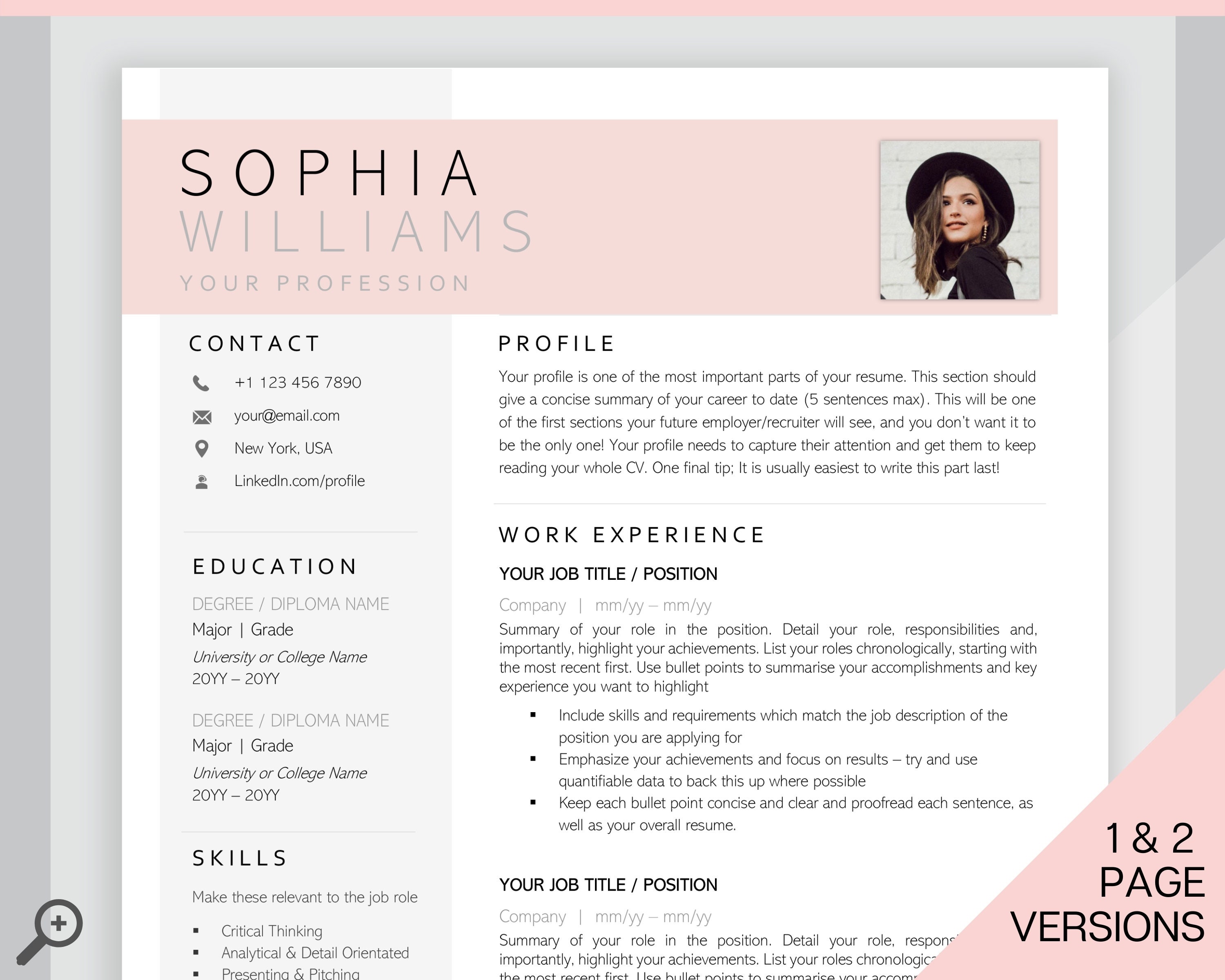 Detail Cv Format Template Word Nomer 13