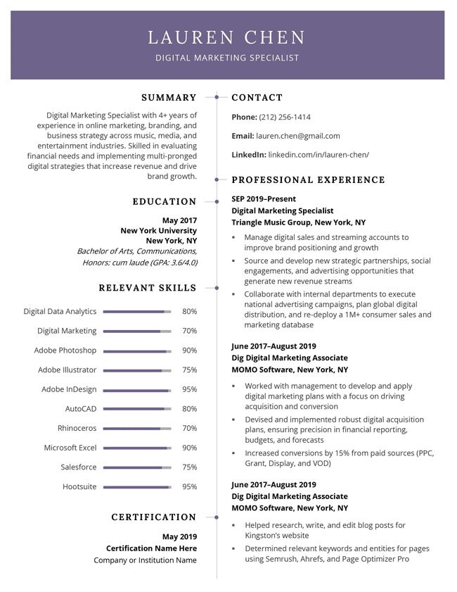 Detail Cv Format Template Word Nomer 26