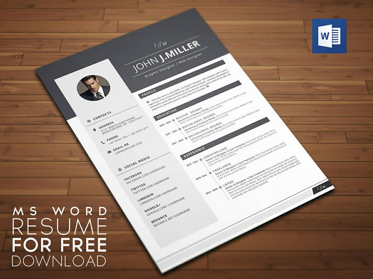 Detail Cv Format Template Word Nomer 49