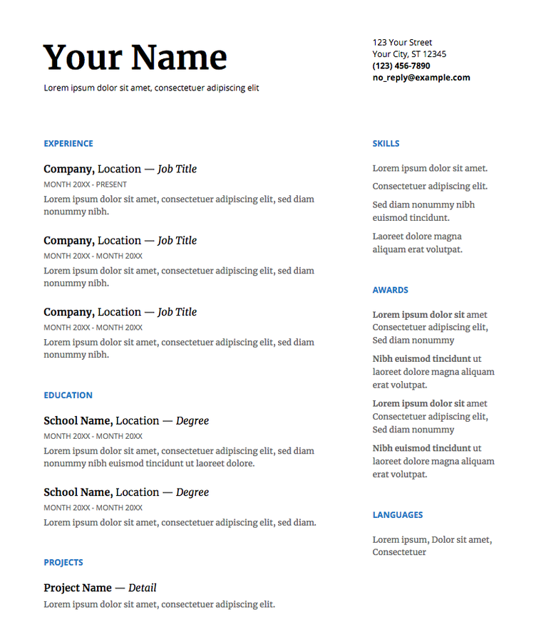 Detail Cv Format Template Word Nomer 54