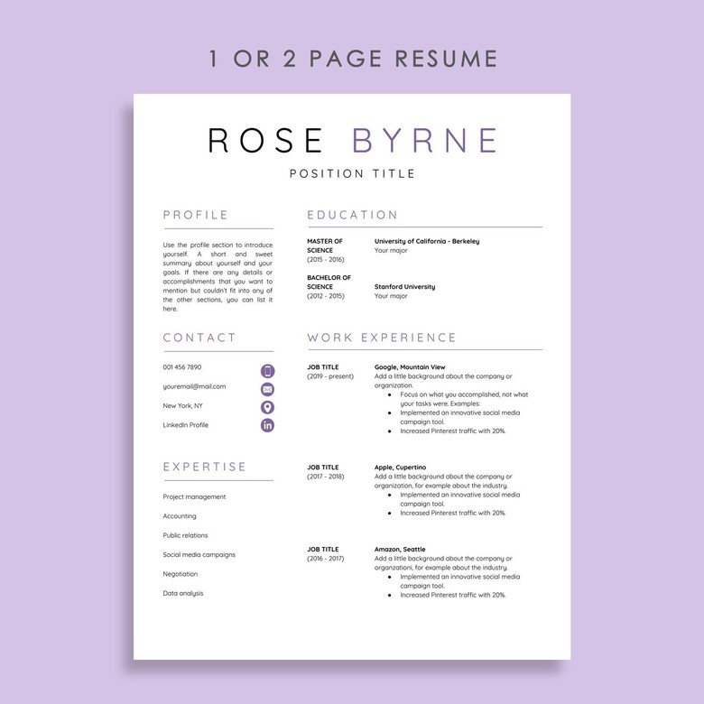 Detail Cv Google Docs Template Nomer 26