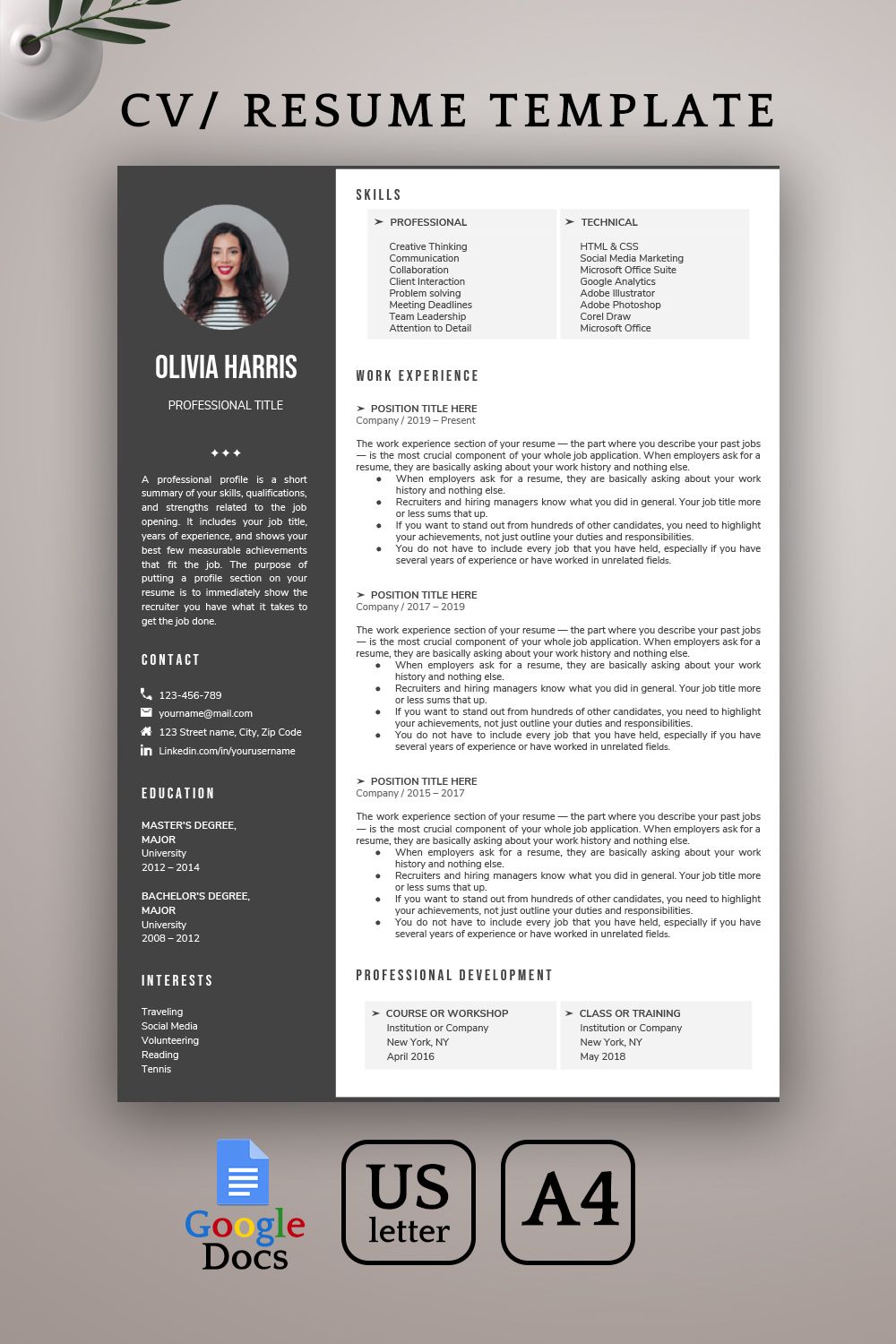 Detail Cv Google Docs Template Nomer 3