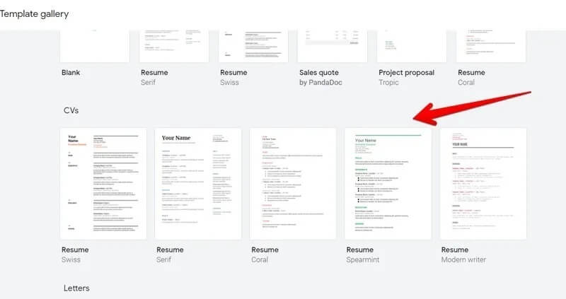 Detail Cv Google Docs Template Nomer 47