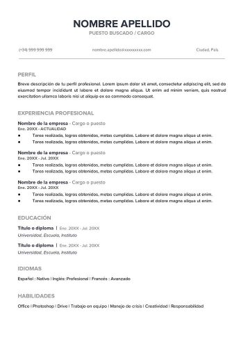 Detail Cv Google Docs Template Nomer 50