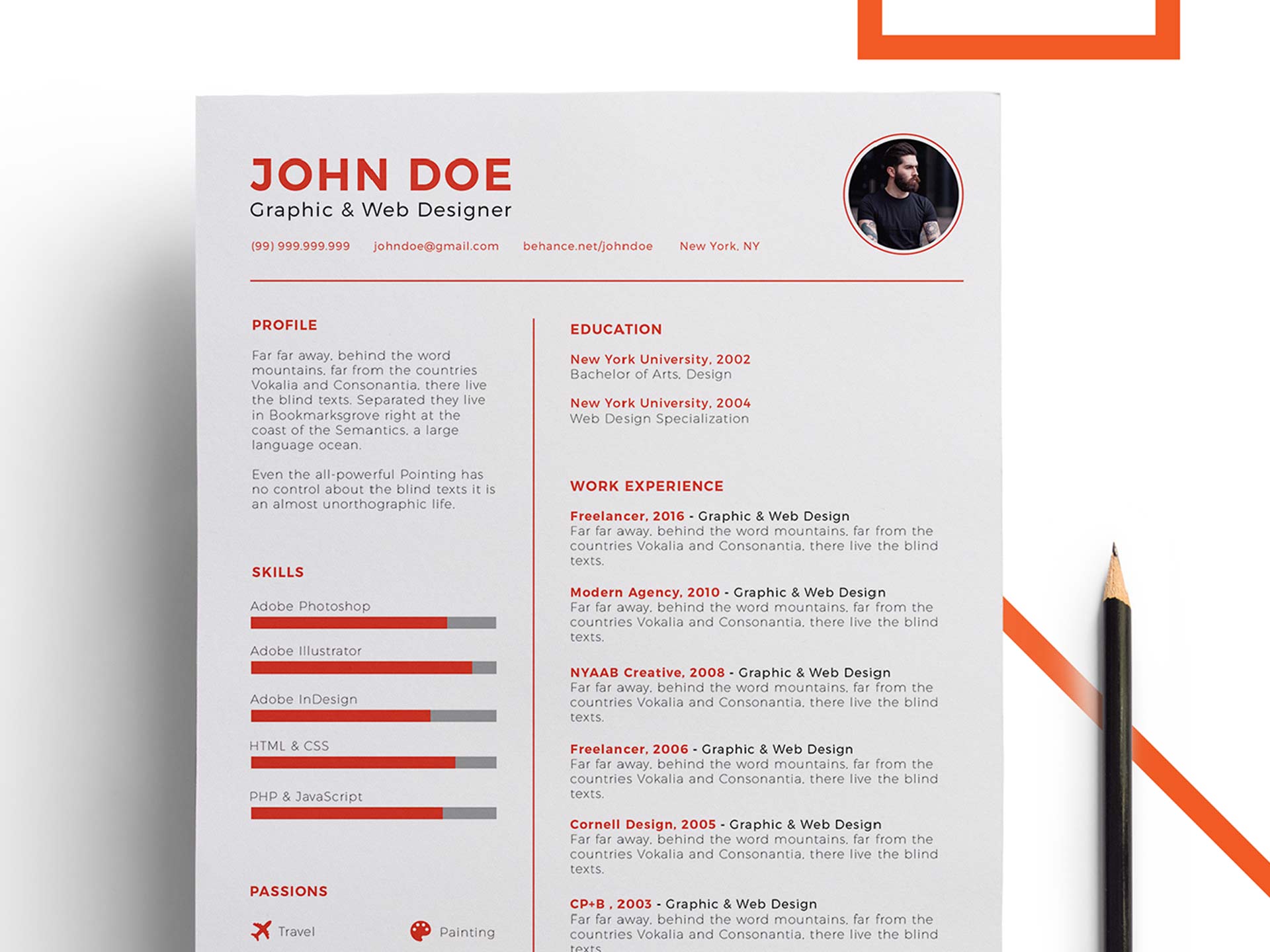 Detail Cv In Powerpoint Template Nomer 22