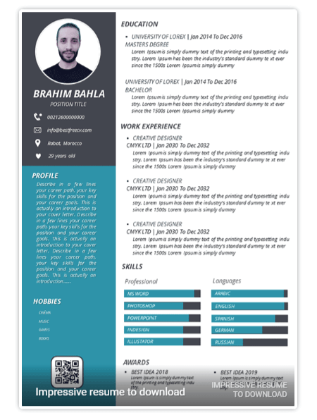 Detail Cv In Powerpoint Template Nomer 36