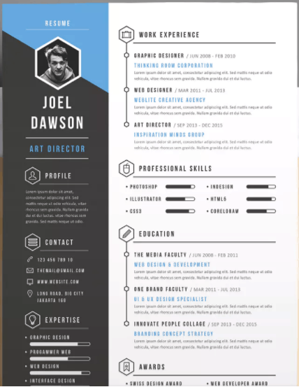 Detail Cv In Powerpoint Template Nomer 46