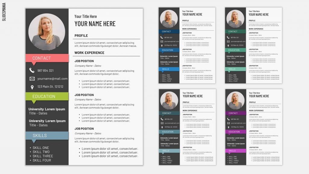 Detail Cv In Powerpoint Template Nomer 47