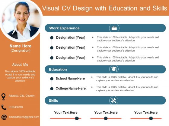 Detail Cv In Powerpoint Template Nomer 51