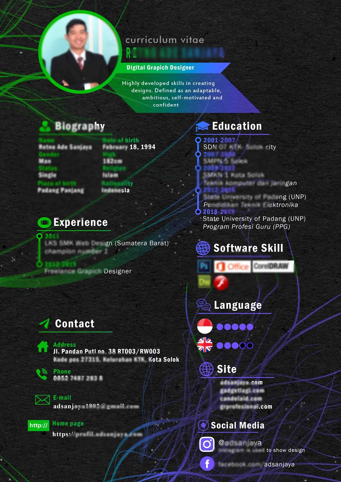 Detail Cv Kreatif Template Doc Nomer 19