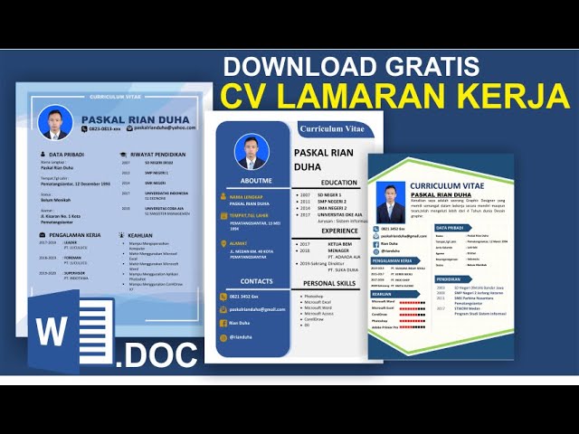 Detail Cv Kreatif Template Doc Nomer 37