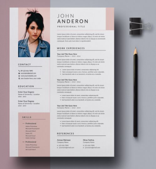 Detail Cv Layout Template Free Download Nomer 21