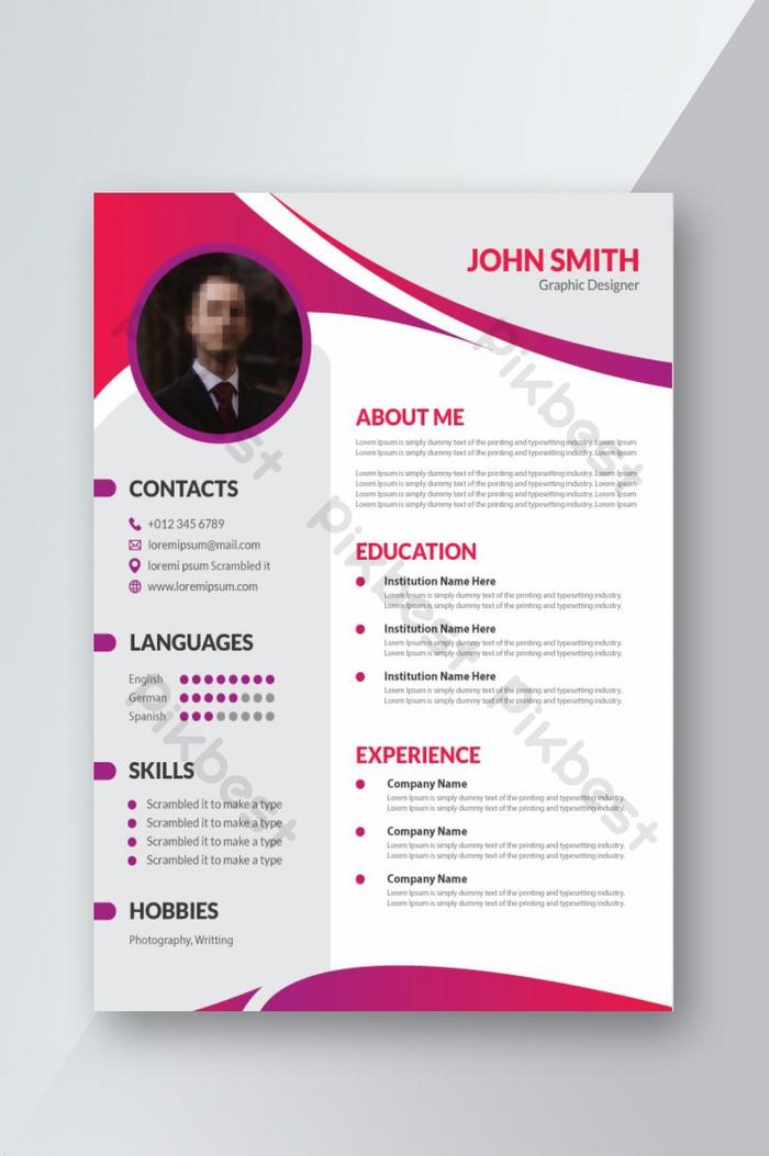 Detail Cv Layout Template Free Download Nomer 46