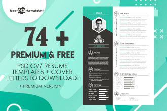 Detail Cv Psd Template Download Nomer 13
