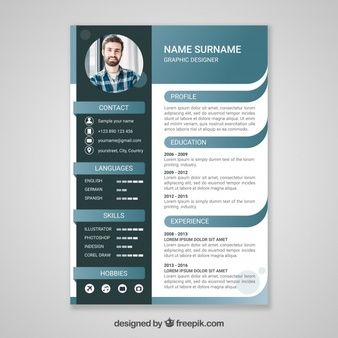 Detail Cv Psd Template Download Nomer 3