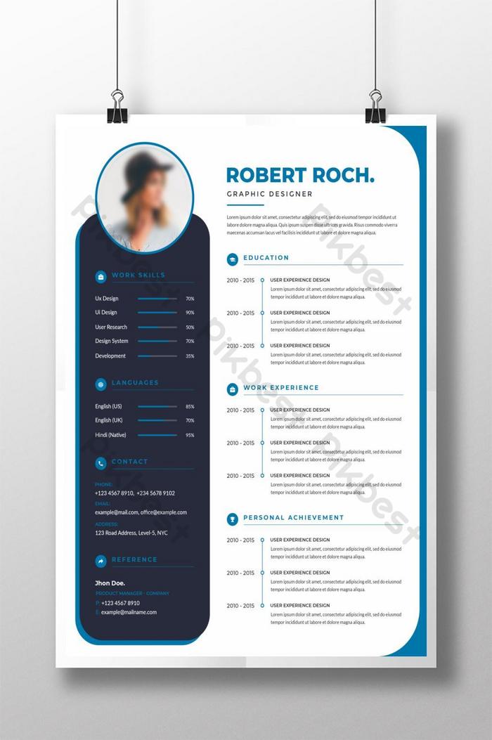 Detail Cv Psd Template Download Nomer 30