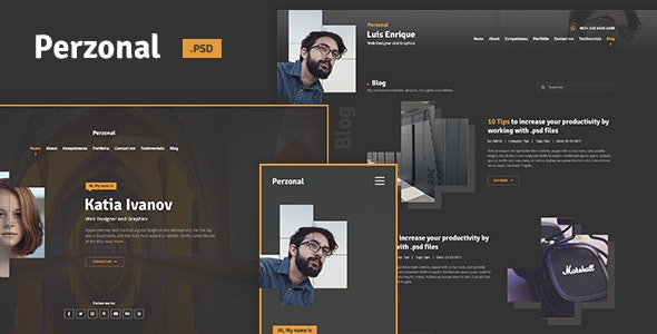 Detail Cv Psd Template Download Nomer 40
