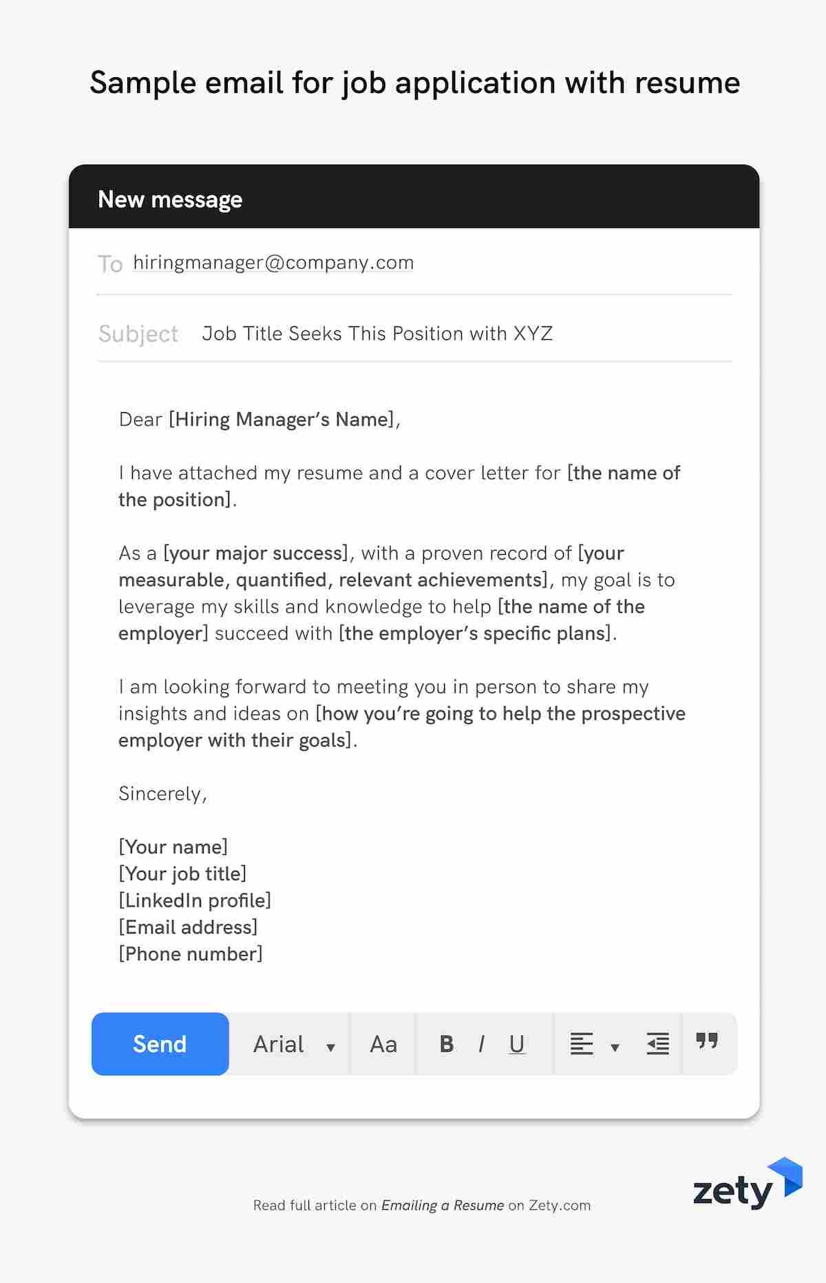 Detail Cv Submission Email Template Nomer 2