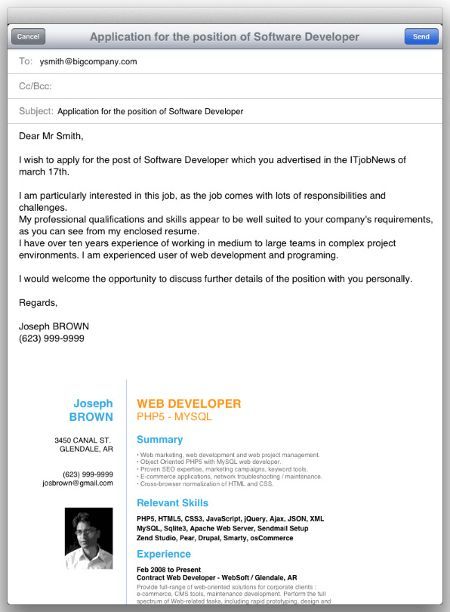 Detail Cv Submission Email Template Nomer 3