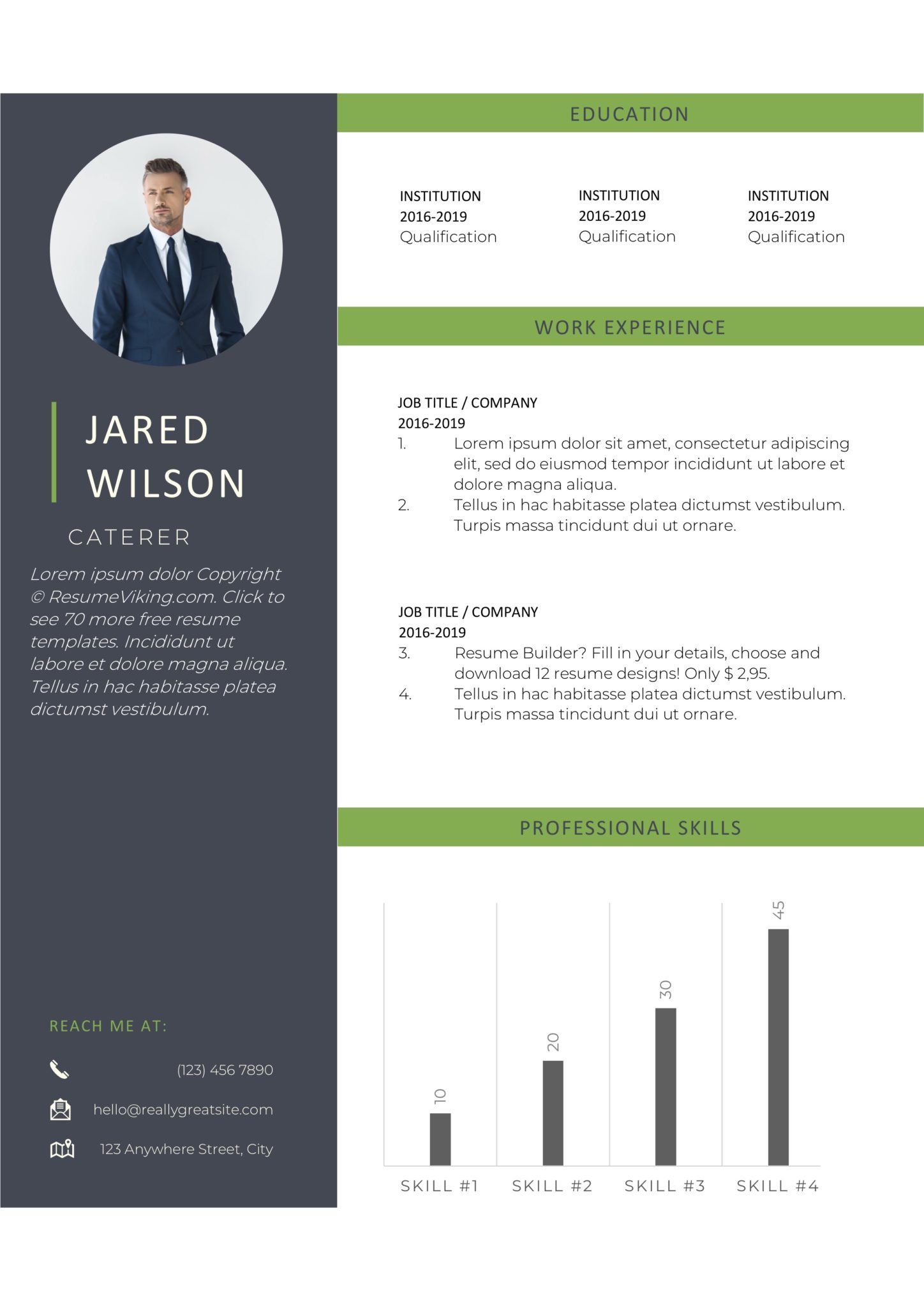 Detail Cv Template 2020 Free Nomer 14