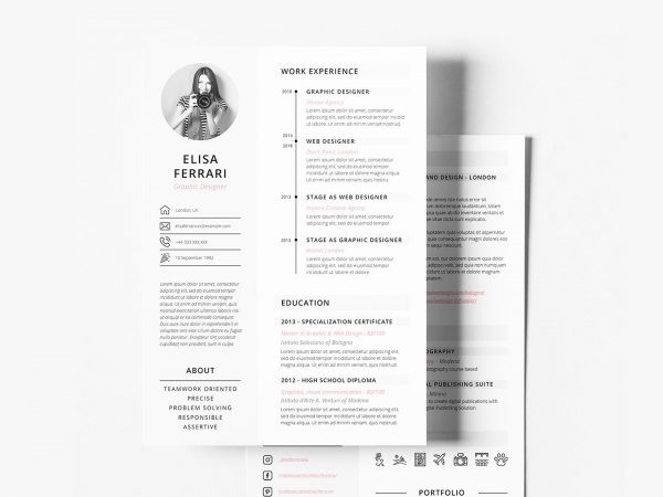 Detail Cv Template 2020 Free Nomer 52