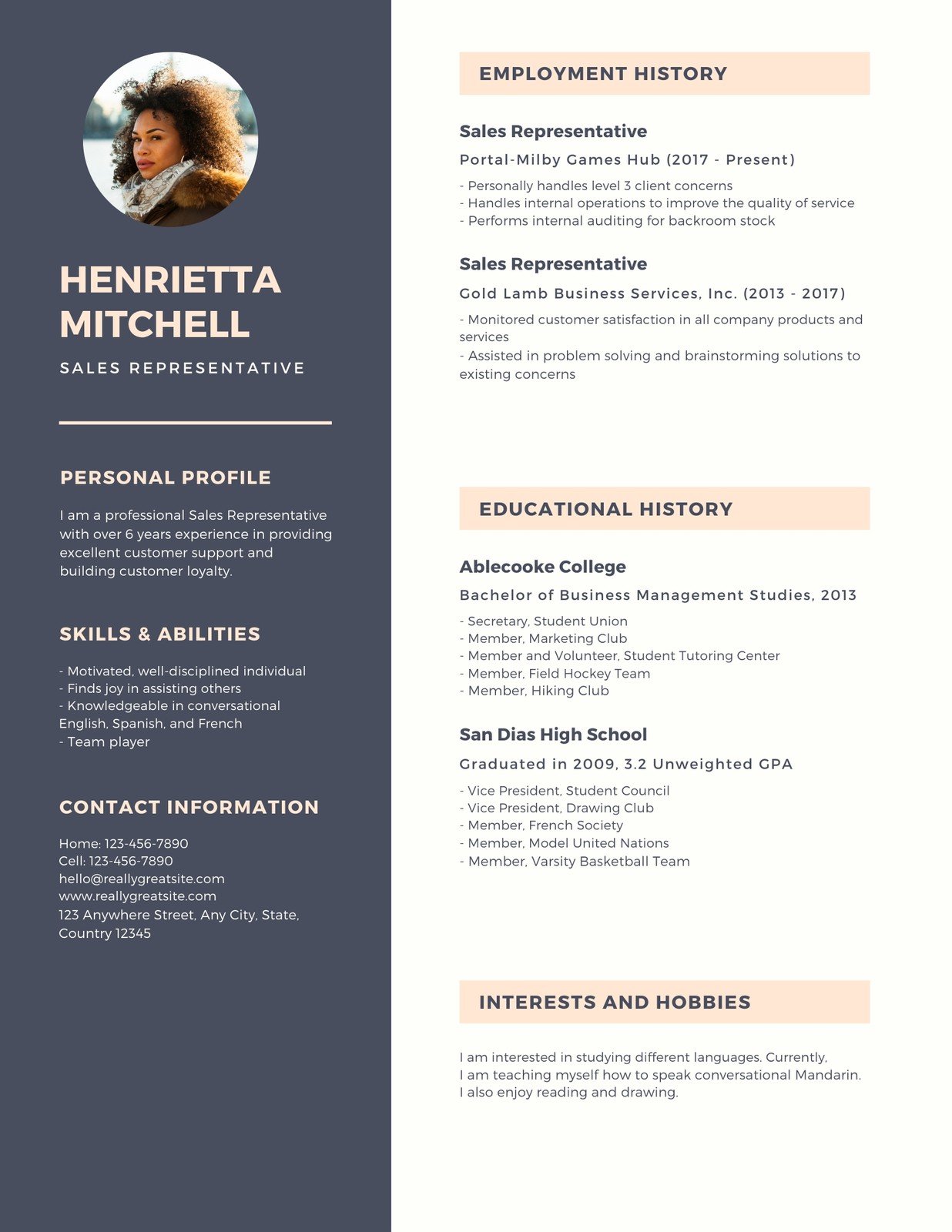 Detail Cv Template Canva Nomer 15