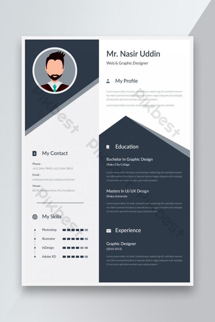 Detail Cv Template Design Nomer 17