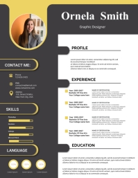 Detail Cv Template Design Nomer 21