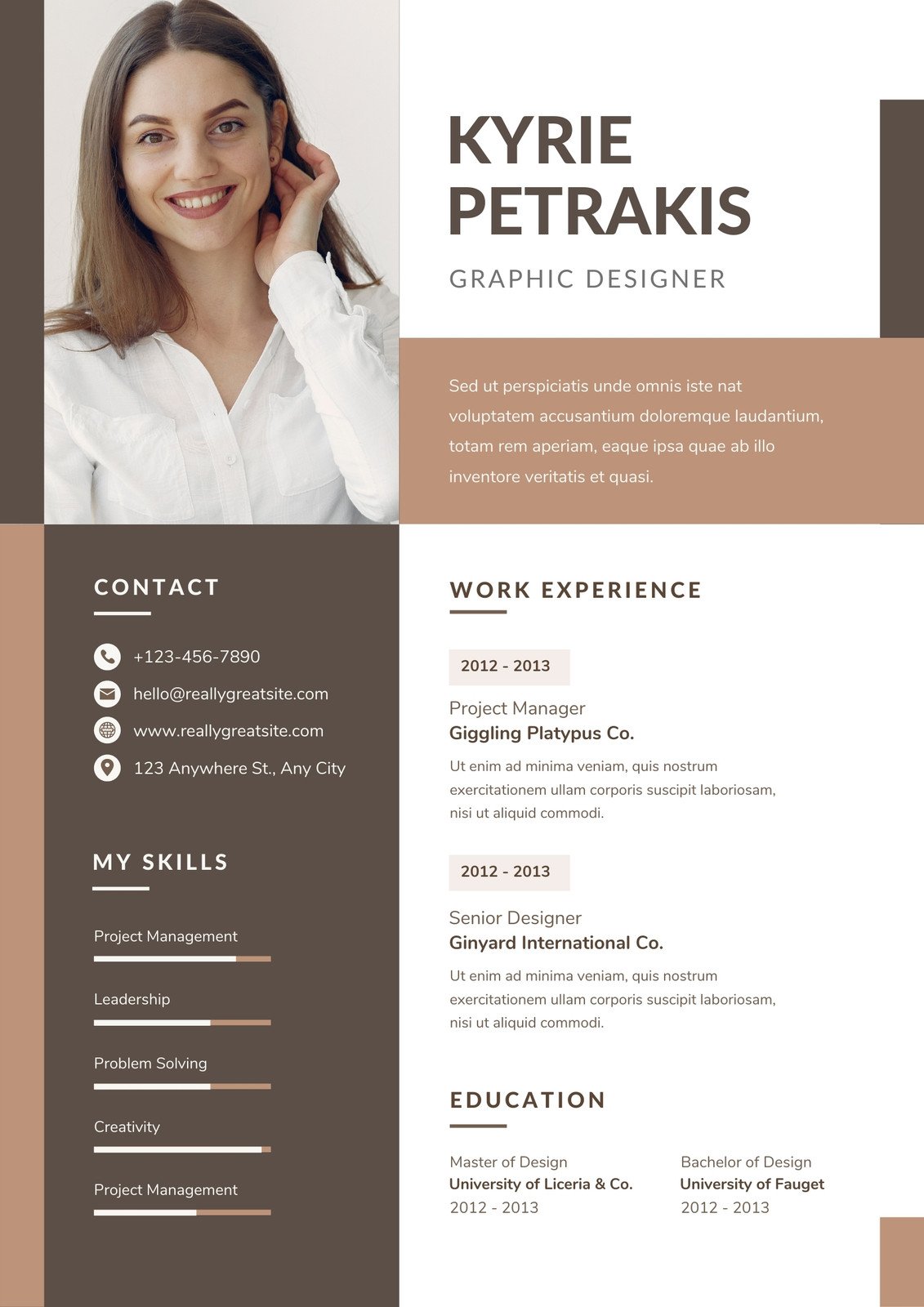 Detail Cv Template Design Nomer 23