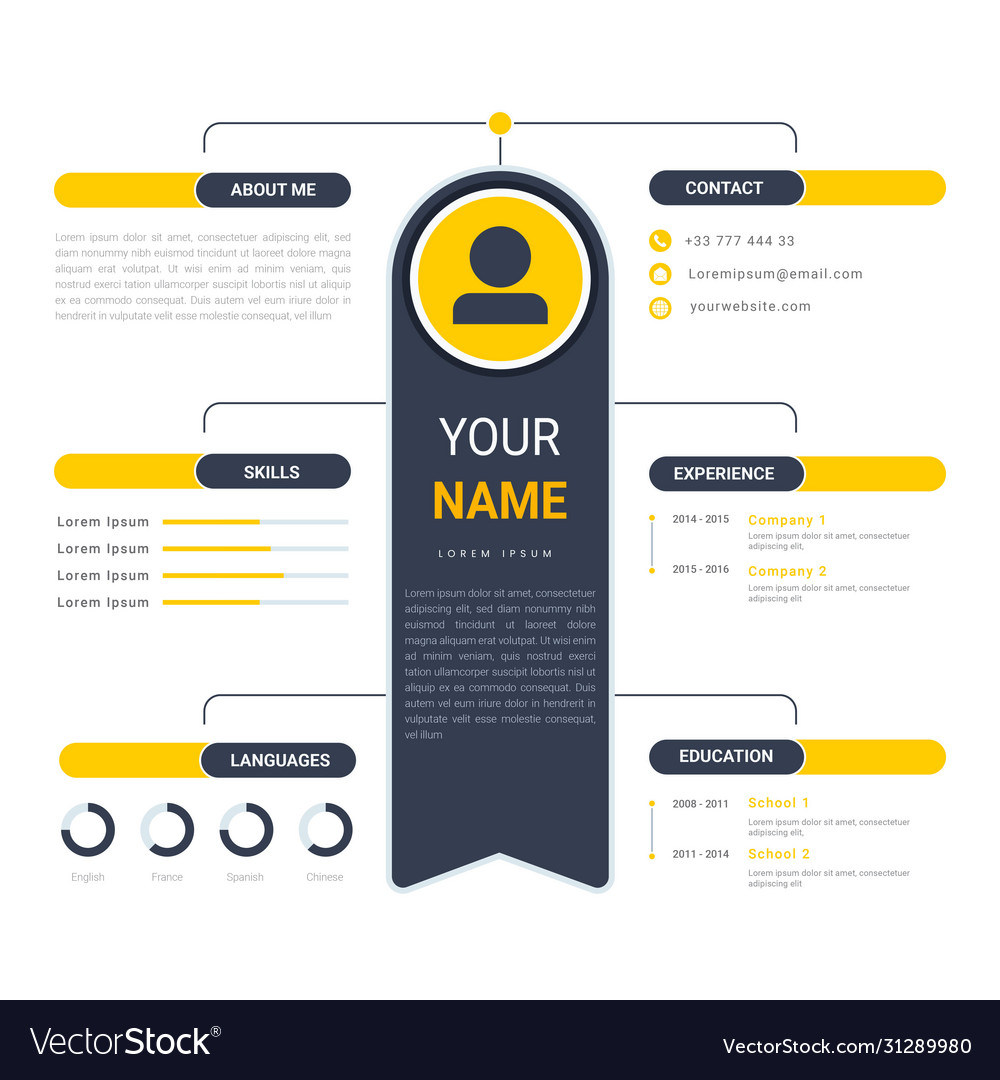 Detail Cv Template Design Nomer 25