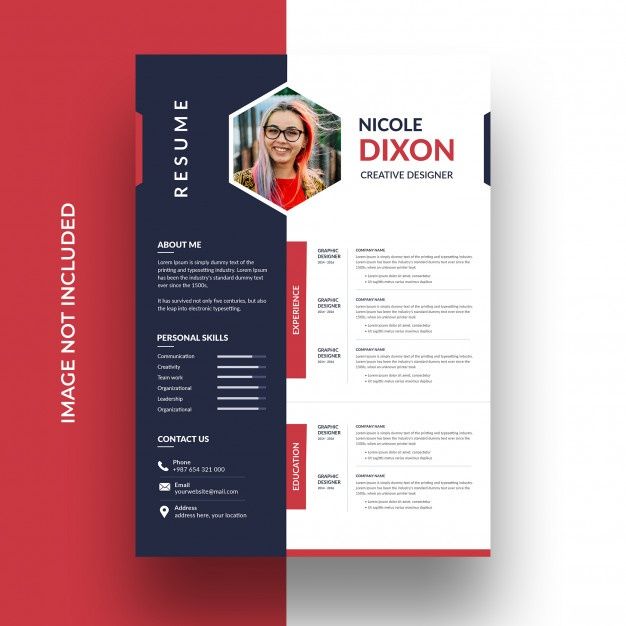 Detail Cv Template Design Nomer 49