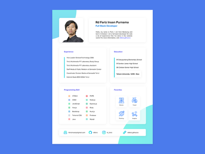 Detail Cv Template Design Nomer 8