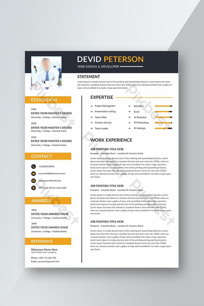 Detail Cv Template Doc Nomer 13