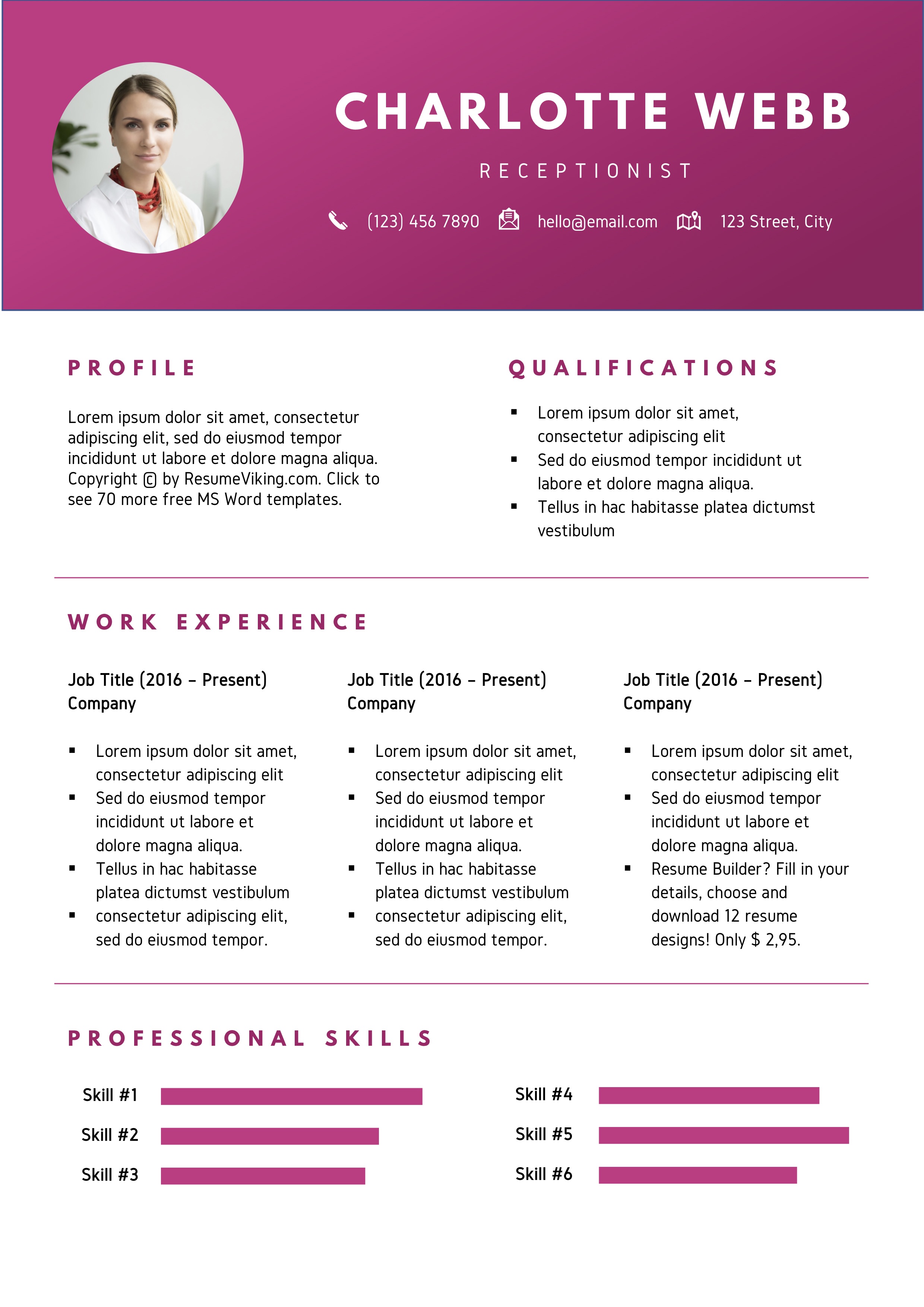 Detail Cv Template Doc Free Nomer 25