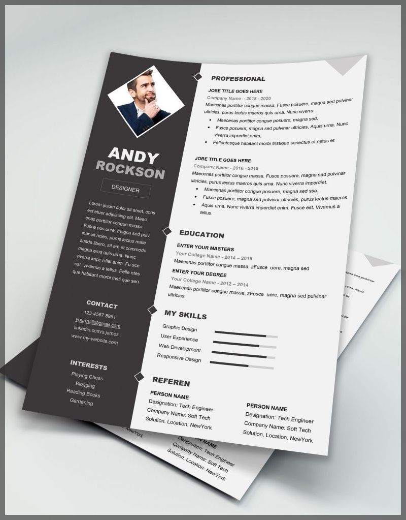 Detail Cv Template Docx Nomer 11
