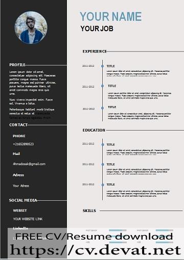 Detail Cv Template Docx Nomer 25