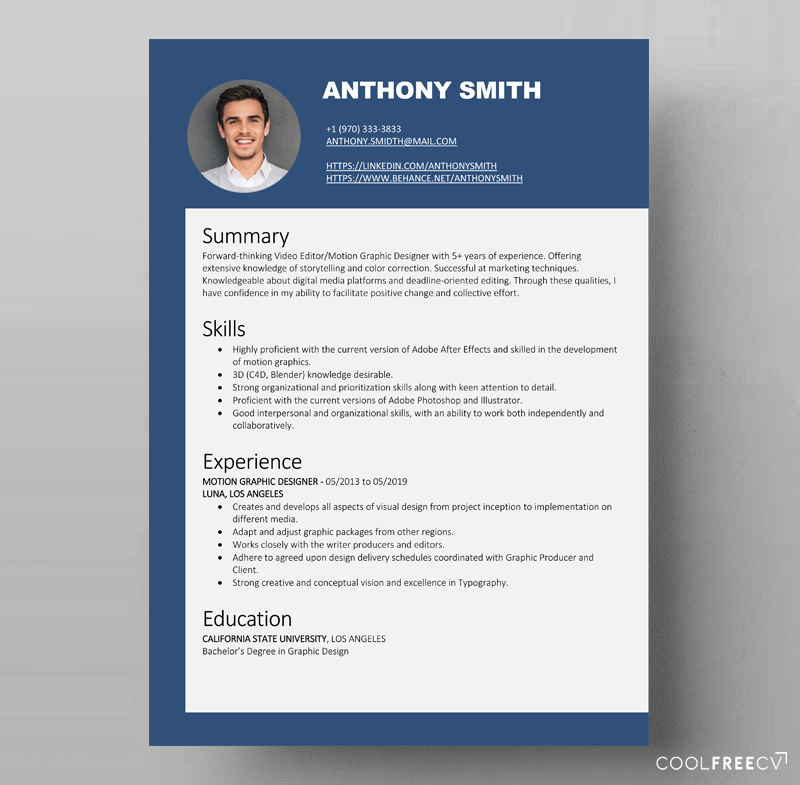 Detail Cv Template Docx Nomer 30