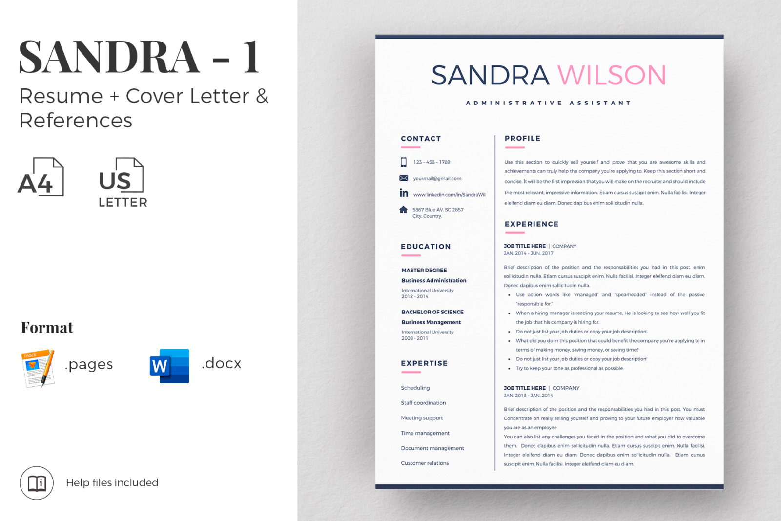 Detail Cv Template Docx Nomer 40