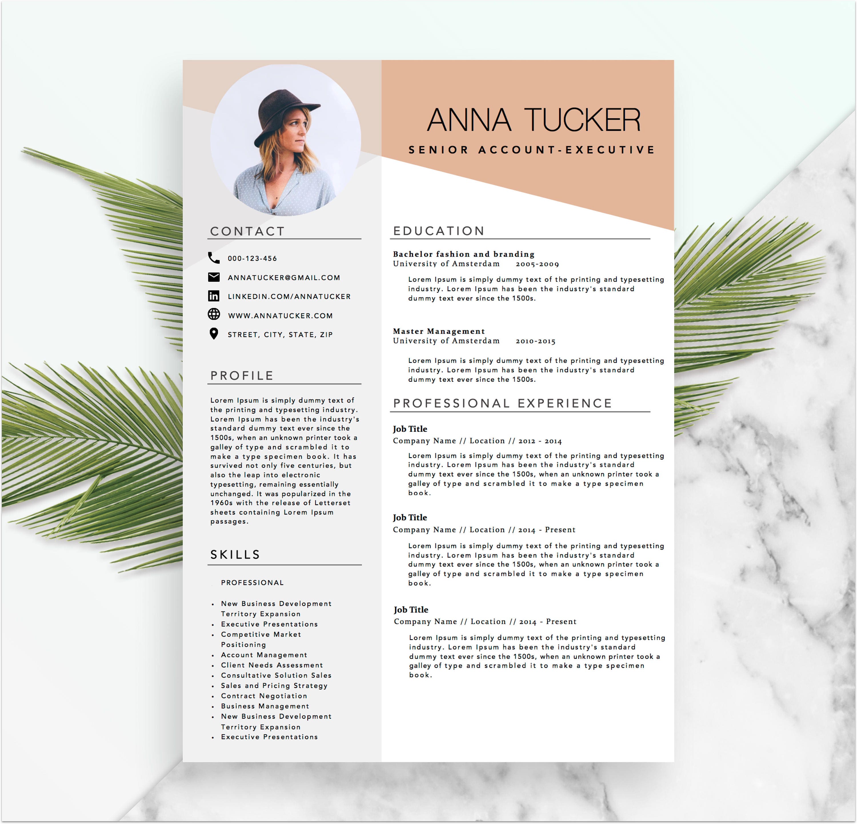 Detail Cv Template Docx Nomer 41