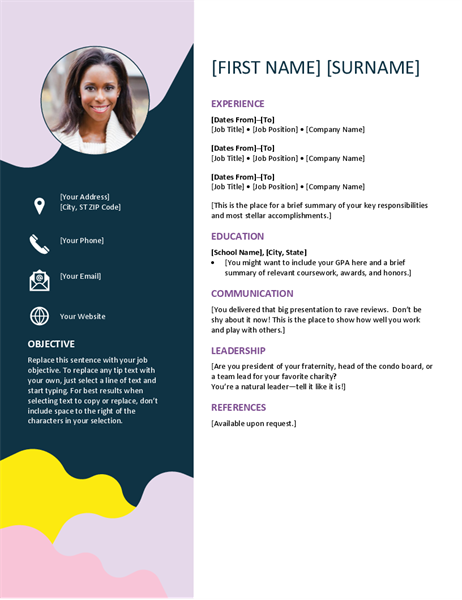 Detail Cv Template Docx Nomer 8