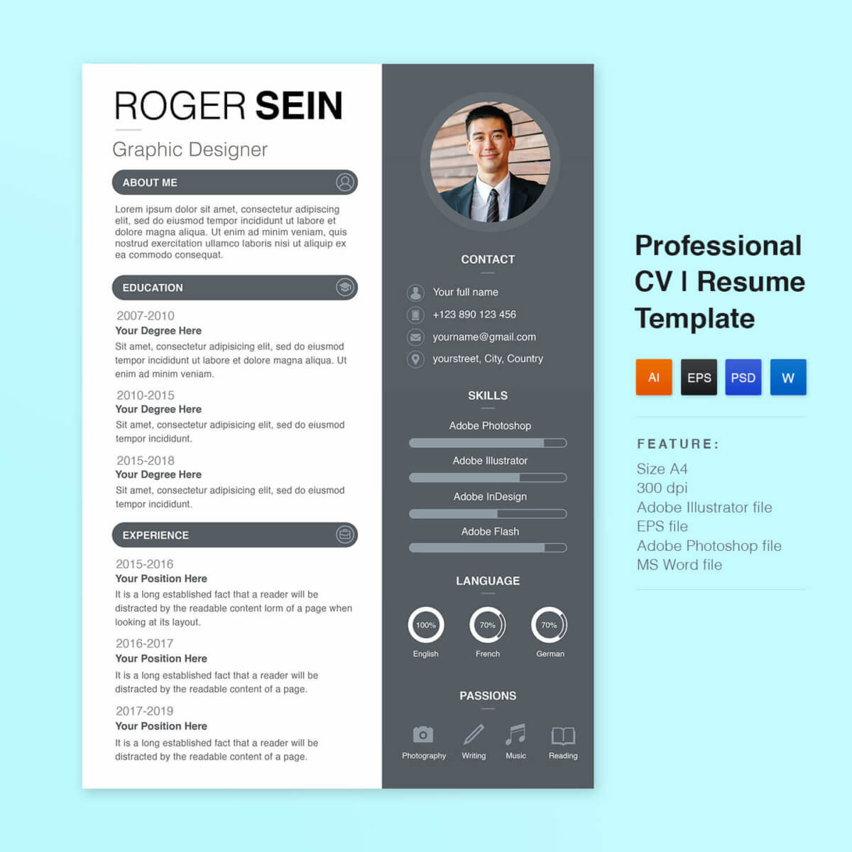 Detail Cv Template Download Nomer 8