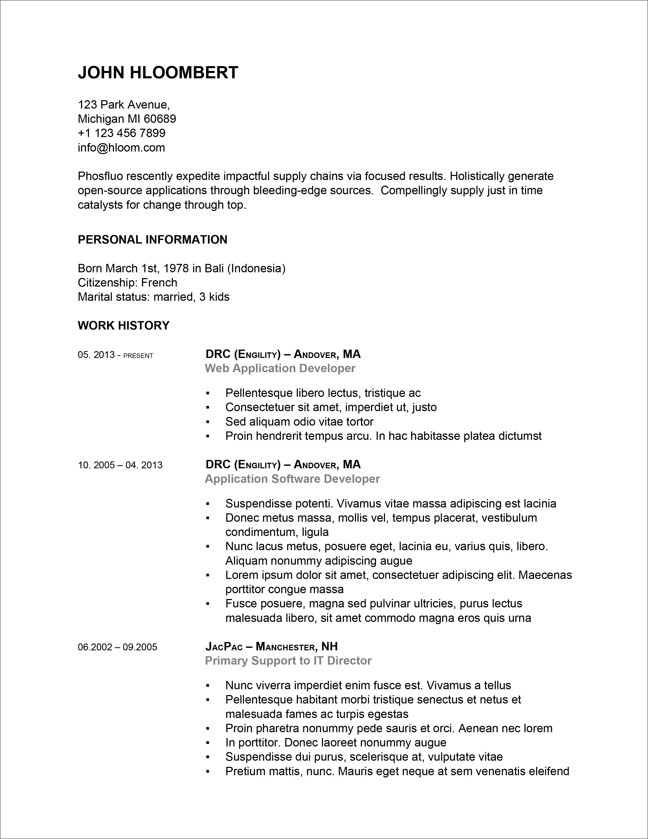 Detail Cv Template Download Indonesia Nomer 47