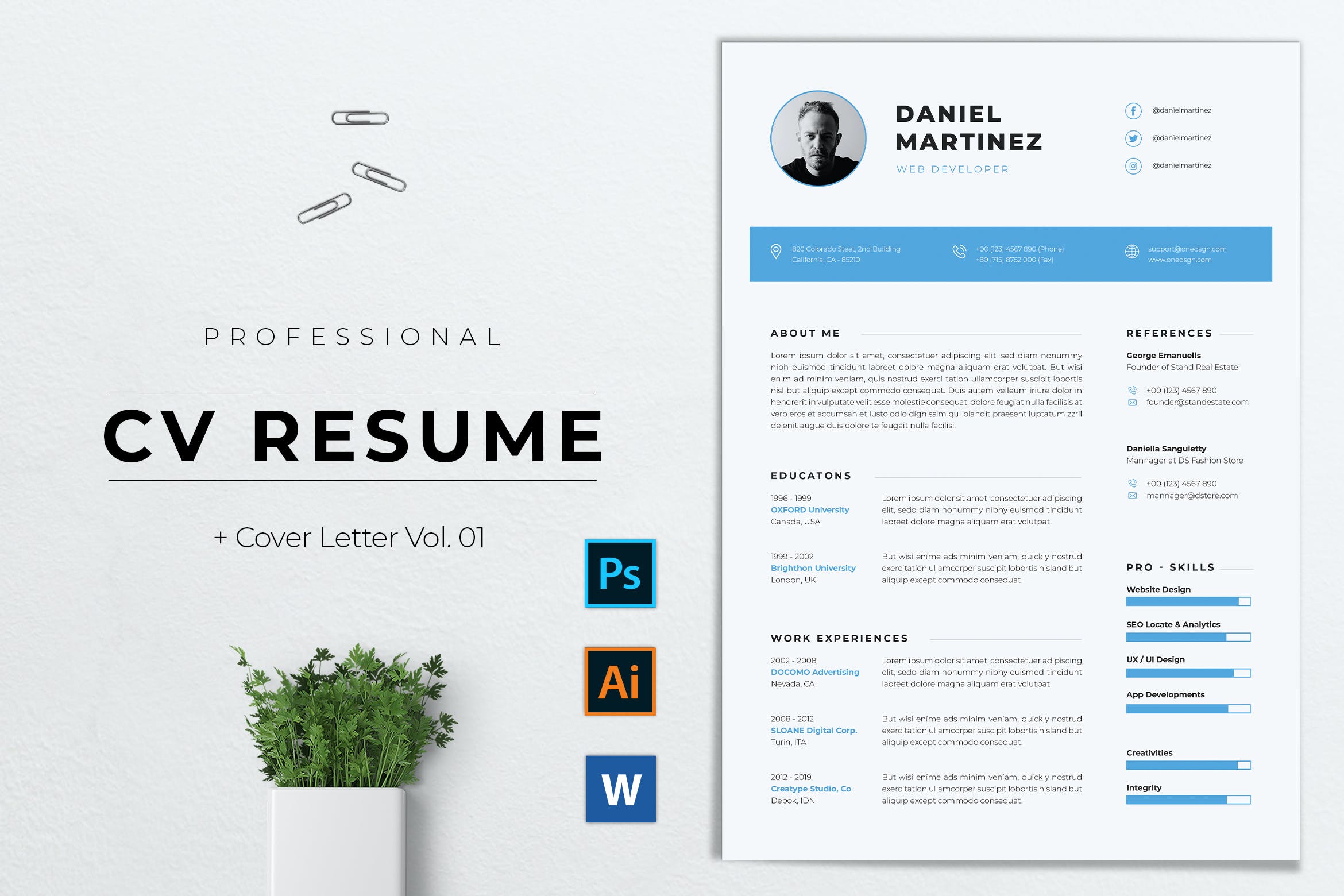 Cv Template Envato - KibrisPDR