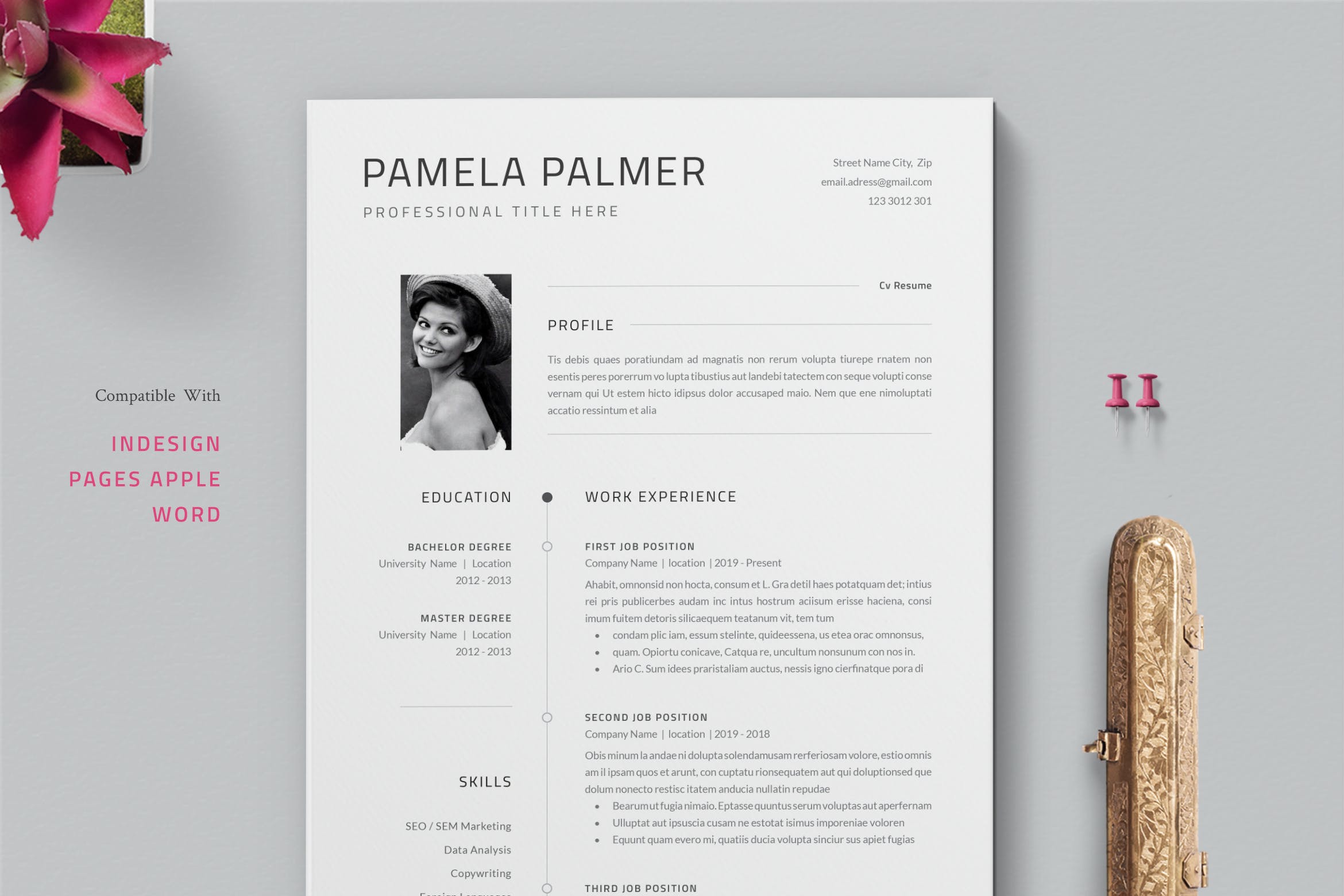 Detail Cv Template Envato Nomer 27