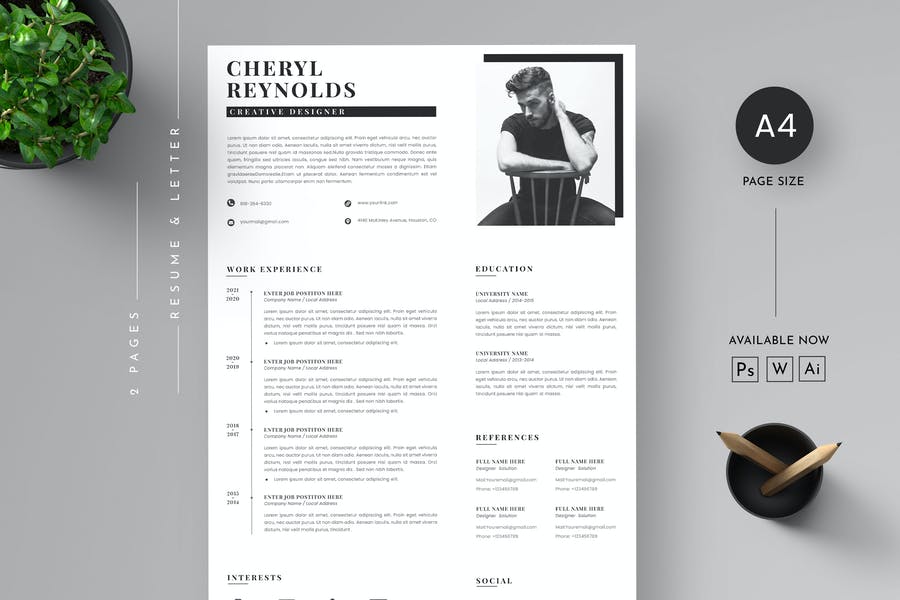 Detail Cv Template Envato Nomer 5