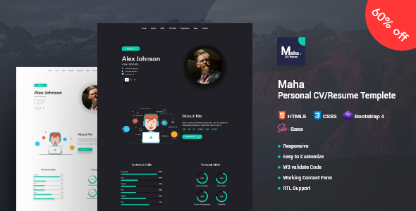 Detail Cv Template Envato Nomer 34