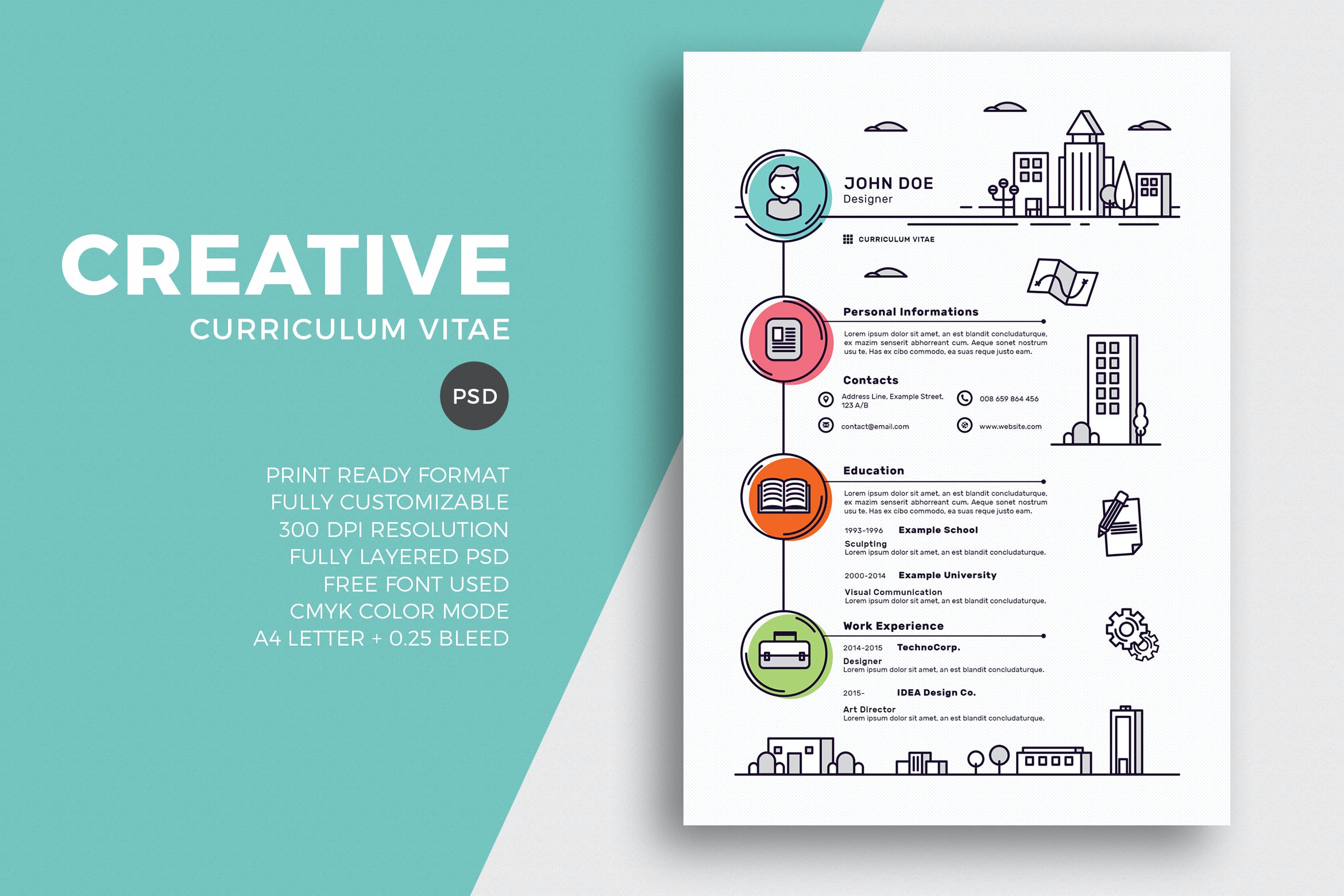 Detail Cv Template Envato Nomer 9