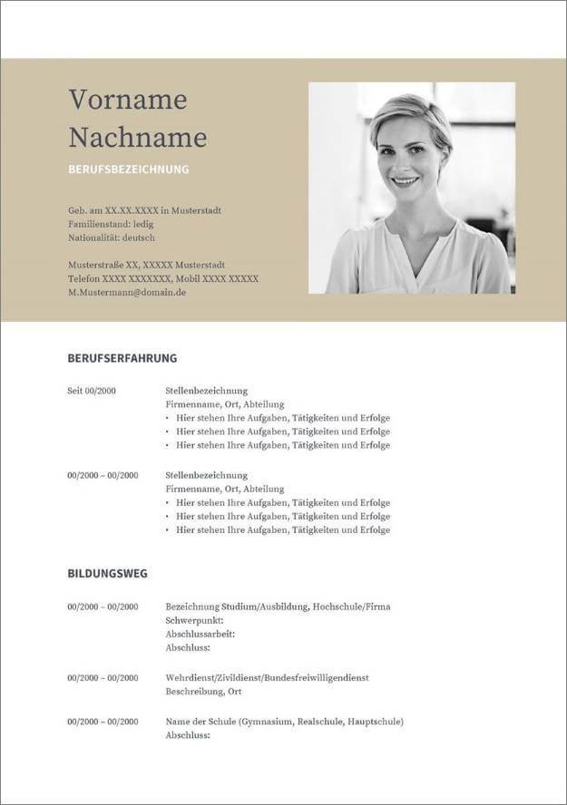 Detail Cv Template Free Download Nomer 24