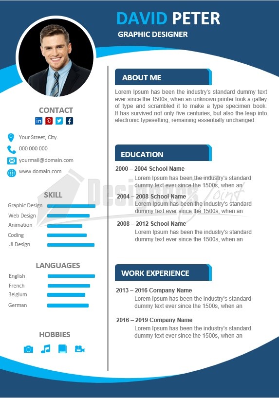 Detail Cv Template Free Download Nomer 40